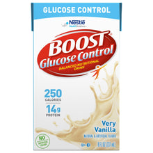 Load image into Gallery viewer, Oral Supplement Boost® Glucose Control® Vanilla Flavor Ready to Use 8 oz. Tetra Brik
