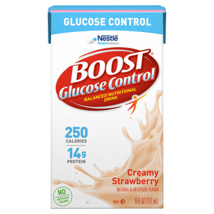 Oral Supplement Boost® Glucose Control® Strawberry Flavor Ready to Use 8 oz. Tetra Brik