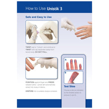 Load image into Gallery viewer, Unistik® 3 Comfort Safety Lancet 1.8 mm Depth 28 Gauge
