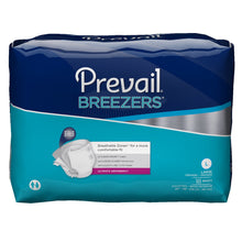 Load image into Gallery viewer,  Unisex Adult Incontinence Brief Prevail® Breezers® Large Disposable Heavy Absorbency 
