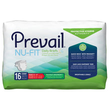 Load image into Gallery viewer,  Unisex Adult Incontinence Brief Prevail® Nu-Fit® Medium Disposable Heavy Absorbency 
