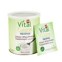 Load image into Gallery viewer, Oral Protein Supplement Vital Cuisine® ProPass® Whey Protein Unflavored Powder 0.28 oz. Individual Packet
