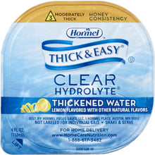 Load image into Gallery viewer, Thickened Water Thick &amp; Easy® Hydrolyte® 4 oz. Portion Cup Lemon Flavor Ready to Use Honey Consistency
