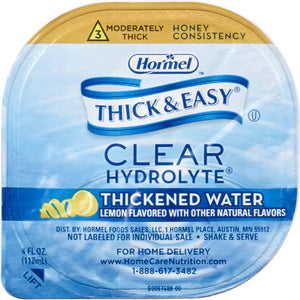 Thickened Water Thick & Easy® Hydrolyte® 4 oz. Portion Cup Lemon Flavor Ready to Use Honey Consistency