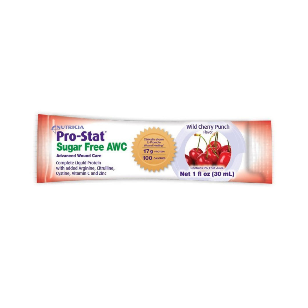 Pro-Stat® Sugar Free AWC Wild Cherry Punch Protein Supplement, 1 oz. Individual Packet