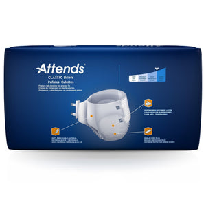  Unisex Adult Incontinence Brief Attends® Classic Medium Disposable Heavy Absorbency 