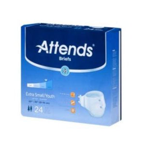  Unisex Youth Incontinence Brief Attends® X-Small Disposable Heavy Absorbency 