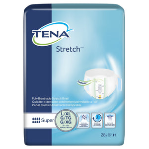  Unisex Adult Incontinence Brief TENA® Stretch™ Super Large / X-Large Disposable Heavy Absorbency 