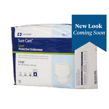 Load image into Gallery viewer,  Unisex Adult Absorbent Underwear Sure Care™ Pull On with Tear Away Seams Large Disposable Heavy Absorbency 
