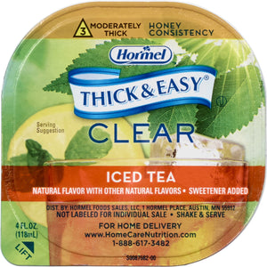 Thickened Beverage Thick & Easy® 4 oz. Portion Cup Iced Tea Flavor Ready to Use Honey Consistency