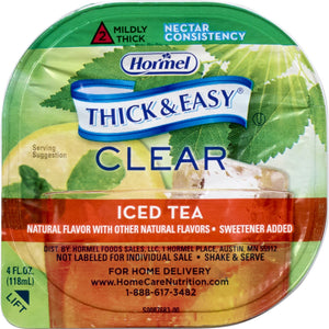 Thickened Beverage Thick & Easy® 4 oz. Portion Cup Iced Tea Flavor Ready to Use Nectar Consistency