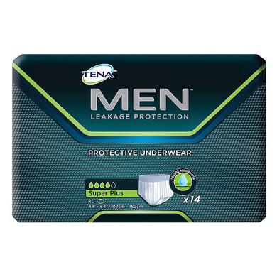  Male Adult Absorbent Underwear TENA® MEN™ Pull On with Tear Away Seams X-Large Disposable Moderate Absorbency 