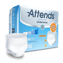Load image into Gallery viewer,  Unisex Adult Absorbent Underwear Attends® Advanced Pull On with Tear Away Seams Large Disposable Heavy Absorbency 
