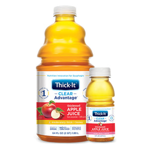 Thickened Beverage Thick-It® Clear Advantage® 64 oz. Bottle Apple Flavor Ready to Use Honey Consistency