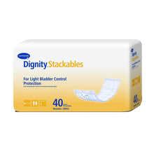 Load image into Gallery viewer,  Bladder Control Pad Dignity® Stackables® 3-1/2 X 12 Inch Light Absorbency Polymer Core Medium Adult Unisex Disposable 
