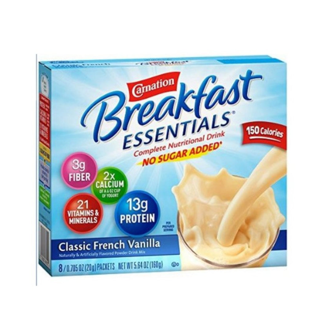 Carnation® Breakfast Essentials® No Sugar Added French Vanilla Oral Supplement, 36 Gram Individual Packet