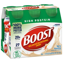 Load image into Gallery viewer, Oral Supplement Boost® High Protein Very Vanilla Flavor Ready to Use 8 oz. Bottle
