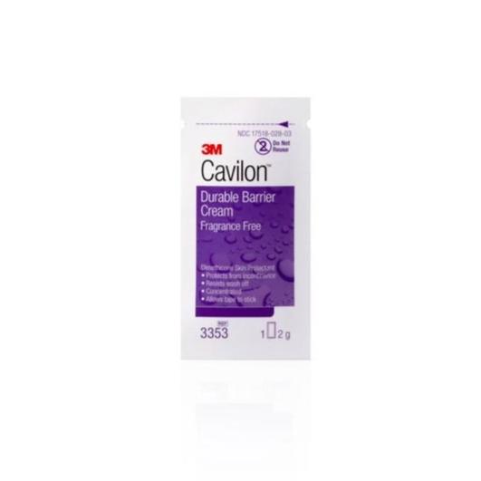  Skin Protectant 3M™ Cavilon™ 2 Gram Individual Packet Unscented Cream CHG Compatible 