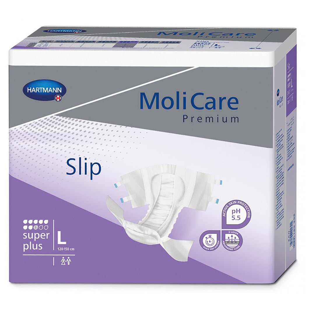  Unisex Adult Incontinence Brief MoliCare® Premium Super Plus Large Disposable Heavy Absorbency 