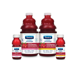 Thickened Beverage Thick-It® Clear Advantage® 8 oz. Bottle Cranberry Flavor Ready to Use Honey Consistency