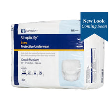Load image into Gallery viewer,  Unisex Adult Absorbent Underwear Simplicity™ Pull On with Tear Away Seams Small / Medium Disposable Moderate Absorbency 
