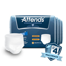 Load image into Gallery viewer,  Unisex Adult Absorbent Underwear Attends® Overnight Pull On with Tear Away Seams Medium Disposable Heavy Absorbency 
