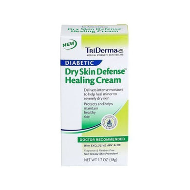  Hand and Body Moisturizer TriDerma® MD Diabetic Dry Skin Defense™ 4.2 oz. Tube Unscented Cream 