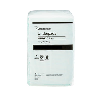  Underpad Wings™ Plus 36 X 36 Inch Disposable Fluff / Polymer Heavy Absorbency 