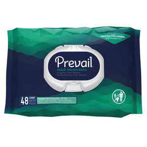  Personal Wipe Prevail® Soft Pack Aloe / Vitamin E / Chamomile Unscented 48 Count 