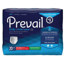 Load image into Gallery viewer,  Male Adult Absorbent Underwear Prevail® Men&#39;s Daily Underwear Pull On with Tear Away Seams Small / Medium Disposable Heavy Absorbency 
