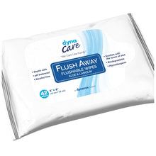 Load image into Gallery viewer,  Flushable Personal Wipe Flush Away Junior Soft Pack Aloe / Lanolin Scented 12 Count 
