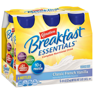 Oral Supplement Carnation® Breakfast Essentials® French Vanilla Flavor Ready to Use 8 oz. Bottle