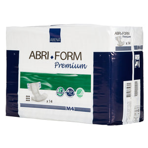  Unisex Adult Incontinence Brief Abri-Form™ Premium M4 Medium Disposable Heavy Absorbency 