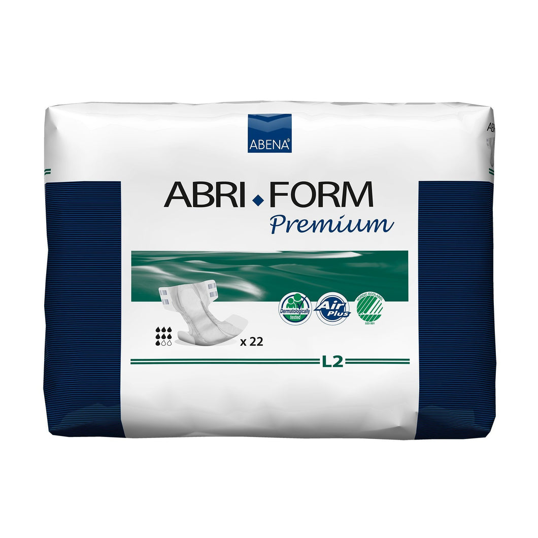  Unisex Adult Incontinence Brief Abri-Form™ Premium L2 Large Disposable Heavy Absorbency 