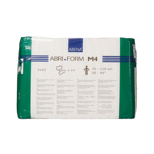  Unisex Adult Incontinence Brief Abri-Form™ Comfort M4 Medium Disposable Heavy Absorbency 