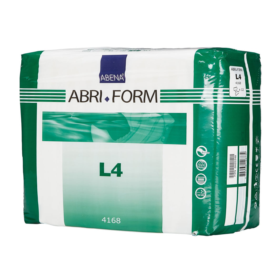  Unisex Adult Incontinence Brief Abri-Form™ Comfort L4 Large Disposable Heavy Absorbency 