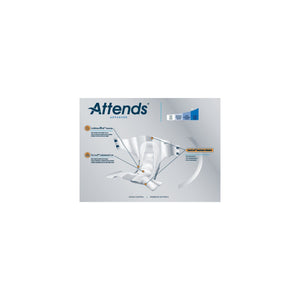  Unisex Adult Incontinence Brief Attends® Advanced X-Large Disposable Heavy Absorbency 