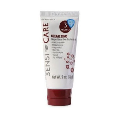  Skin Protectant Sensi-Care® Clear Zinc 2 oz. Tube Unscented Cream CHG Compatible 