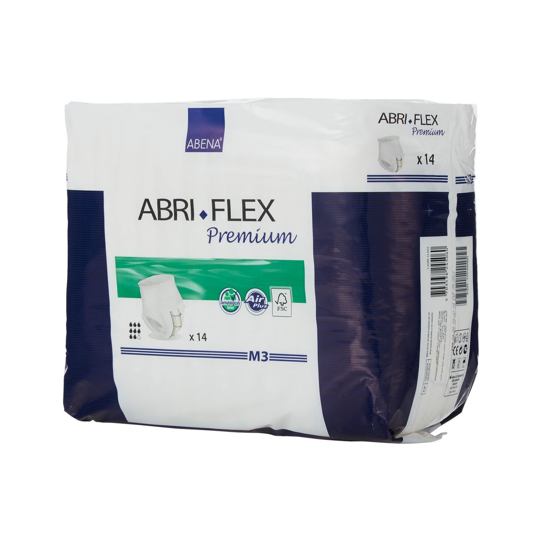  Unisex Adult Absorbent Underwear Abri-Flex™ Premium M3 Pull On with Tear Away Seams Medium Disposable Heavy Absorbency 