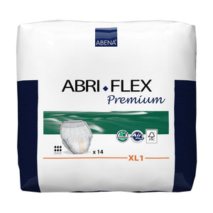  Unisex Adult Absorbent Underwear Abri-Flex™ Premium XL1 Pull On with Tear Away Seams X-Large Disposable Moderate Absorbency 