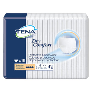  Unisex Adult Absorbent Underwear TENA® Dry Comfort™ Pull On with Tear Away Seams Large Disposable Moderate Absorbency 