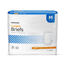 Load image into Gallery viewer,  Unisex Adult Incontinence Brief McKesson Classic Medium Disposable Light Absorbency 
