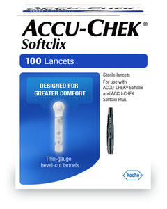 Lancet Accu-Chek® Softclick Lancet Needle Multiple Depth Settings 21 Gauge Track System