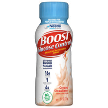 Load image into Gallery viewer, Oral Supplement Boost® Glucose Control® Creamy Strawberry Flavor Ready to Use 8 oz. Bottle
