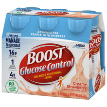 Load image into Gallery viewer, Oral Supplement Boost® Glucose Control® Creamy Strawberry Flavor Ready to Use 8 oz. Bottle
