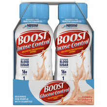 Load image into Gallery viewer, Oral Supplement Boost® Glucose Control® Creamy Strawberry Flavor Ready to Use 8 oz. Bottle
