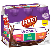 Load image into Gallery viewer, Oral Supplement Boost® Women Rich Chocolate Flavor Ready to Use 8 oz. Bottle
