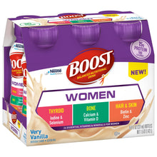 Load image into Gallery viewer, Oral Supplement Boost® Women Very Vanilla Flavor Ready to Use 8 oz. Bottle
