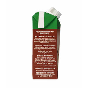 Thickened Beverage Thick & Easy® Dairy 8 oz. Carton Chocolate Flavor Ready to Use Nectar Consistency
