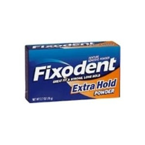  Denture Adhesive Fixodent® Extra Hold Powder 1.6 oz. 